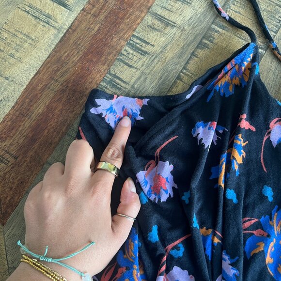 Anthropologie Moulinette Soeurs Sz L Willa Tie-Waist Jumpsuit‎ Women Boho Floral - Picture 11 of 16